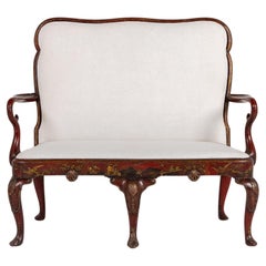 1930s Decorative English Japanned Settee