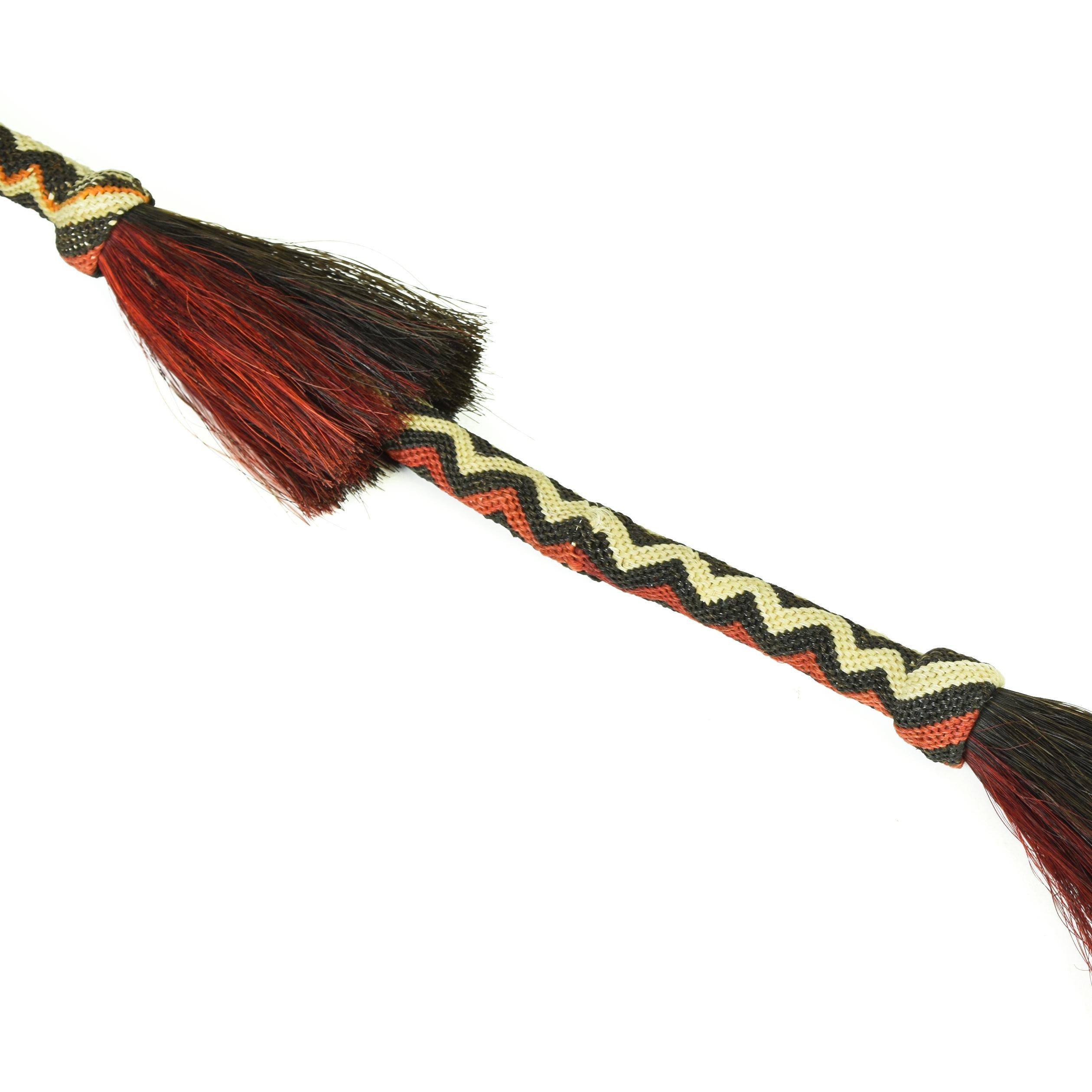 Hand-Crafted 1930s Deer Lodge Prison Horsehair Quirt For Sale