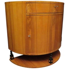 1930s Demilune Art Deco Ashwood Italian Sideboard
