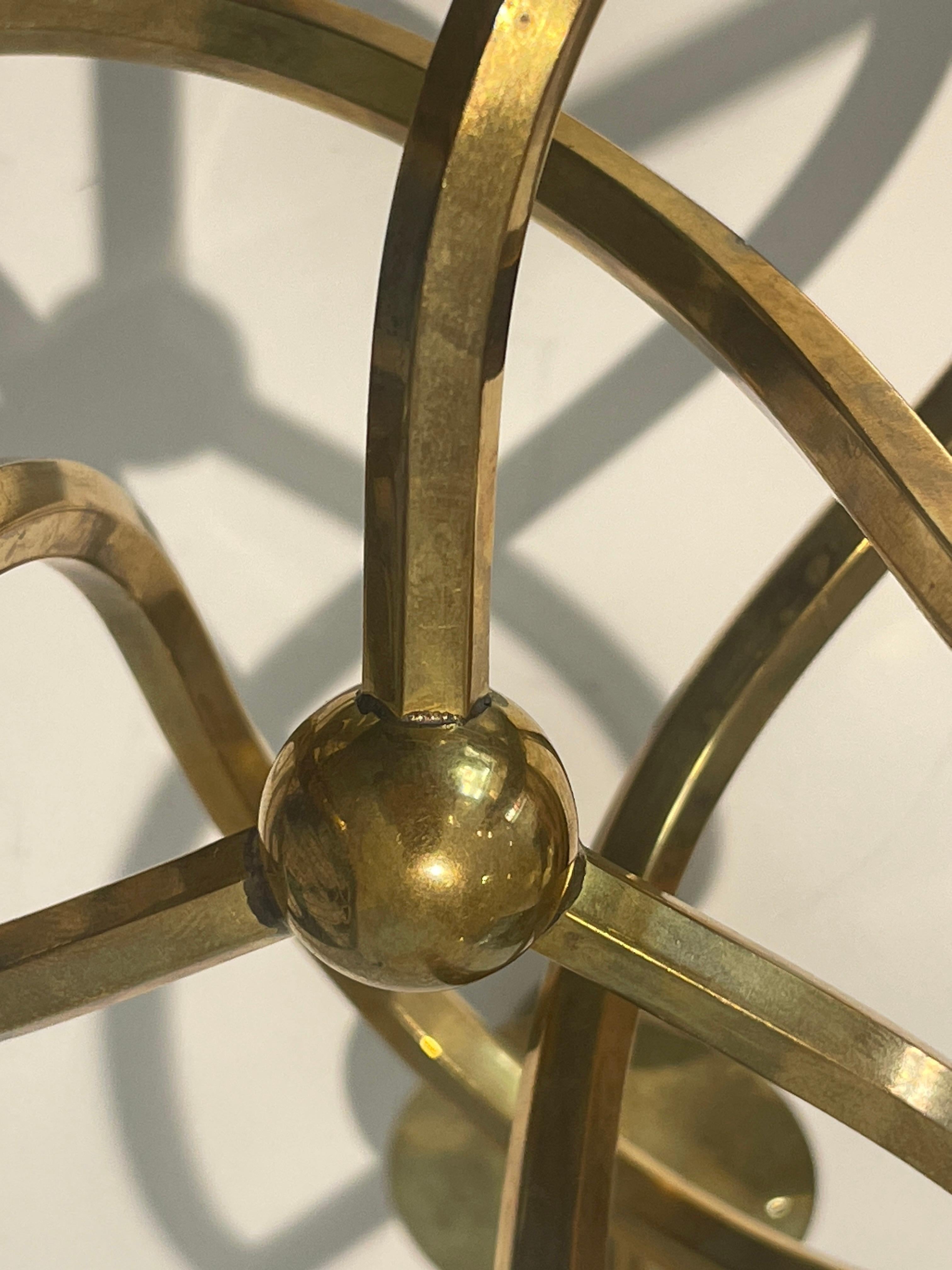 Mid-Century Modern 1930's Designed Josef Frank ''Friendshipknot'' Brass Candleholder