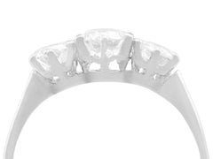 1930s Diamond and White Gold Trilogy Engagement Ring