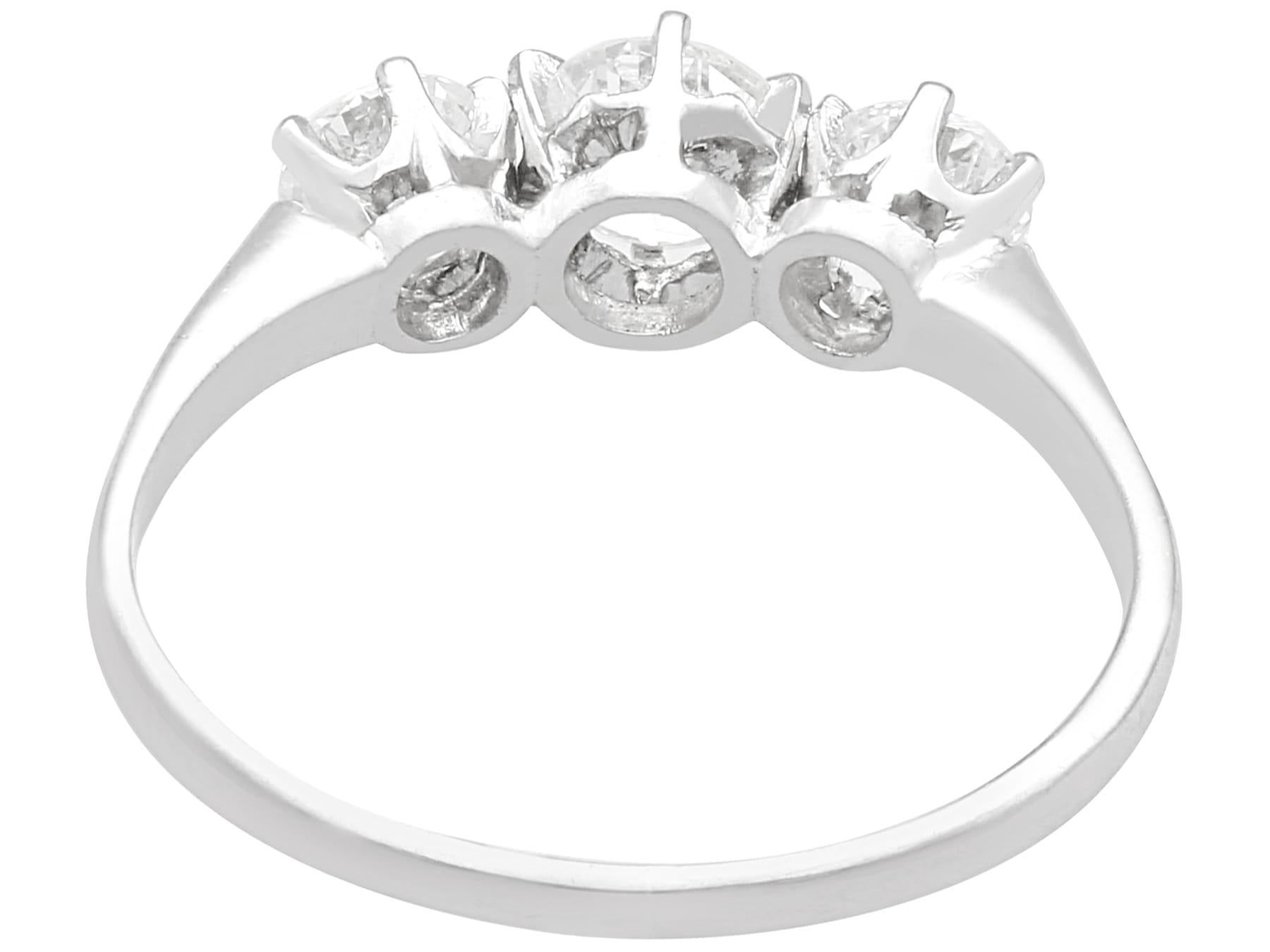 trilogy diamond engagement ring