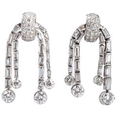 1930s Diamond Ear Pendants