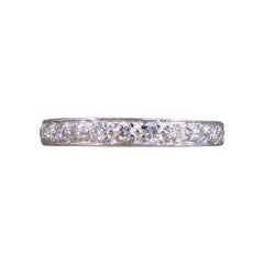 1930's Diamond Half Eternity Ring in 18ct White Gold