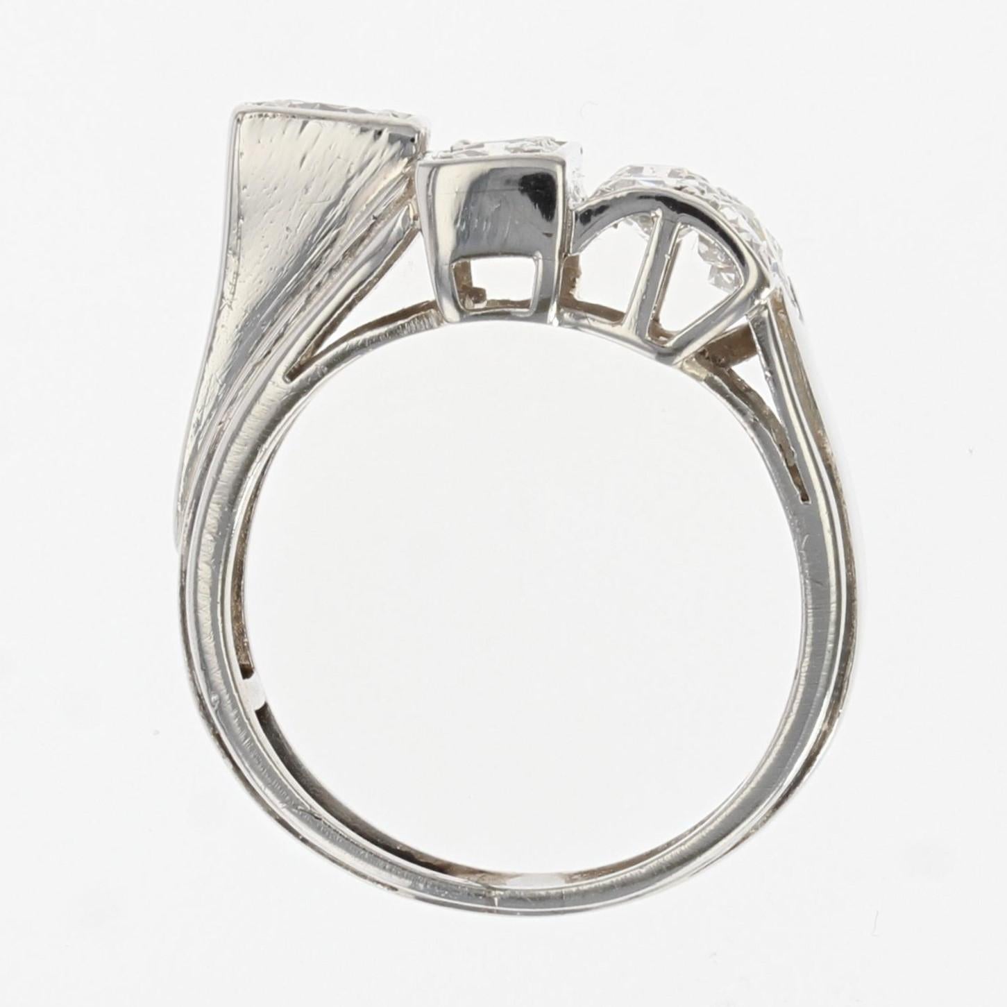 1930s Diamond Platinum Art Deco Signet Ring For Sale 8