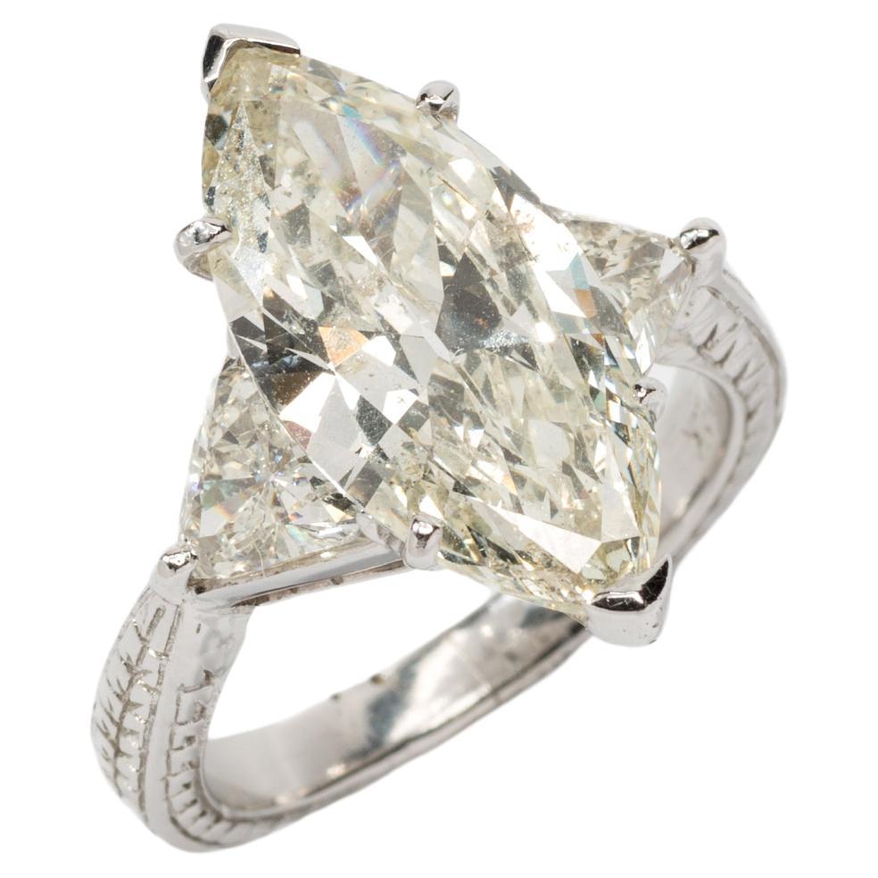 1930's Diamond White Gold Wedding Ring For Sale