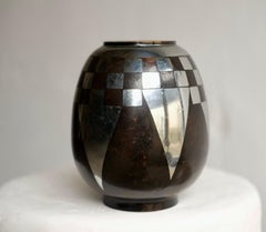 Lampe Dinanderie de Lucien Gerfaux des années 1930