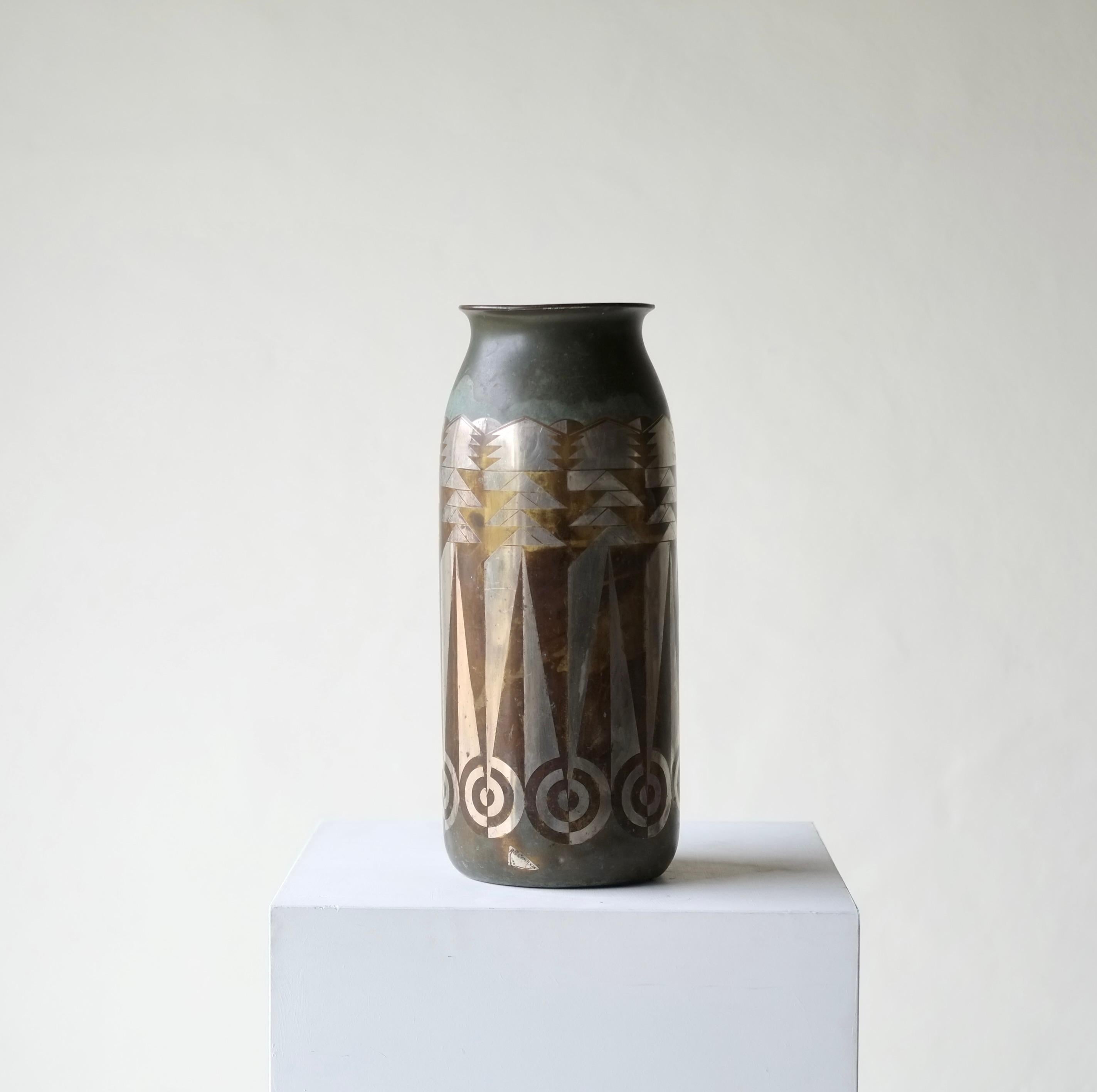 1930's Dinanderie Vase By Henri Rischmann 6