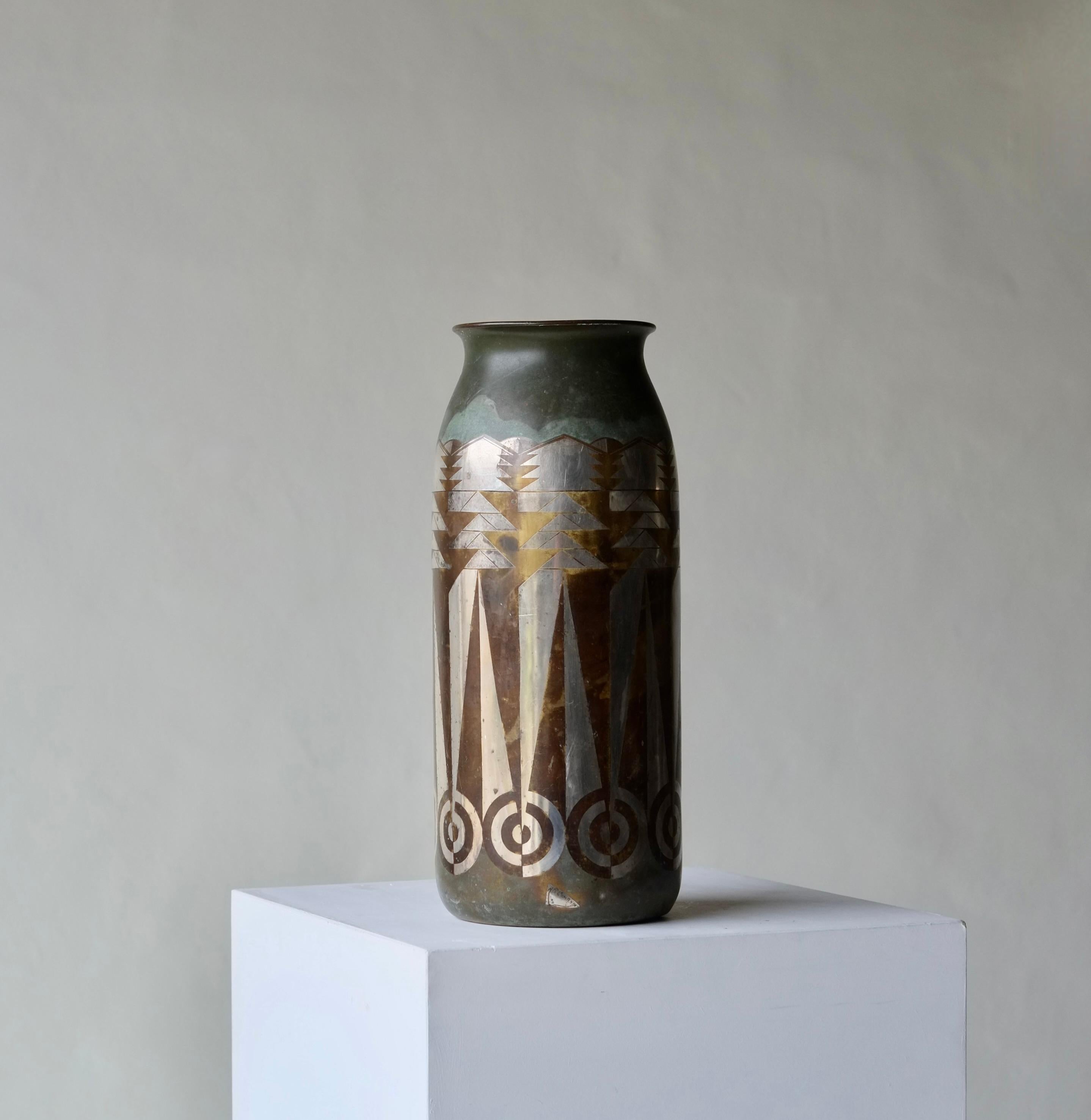 1930's Dinanderie Vase By Henri Rischmann 2