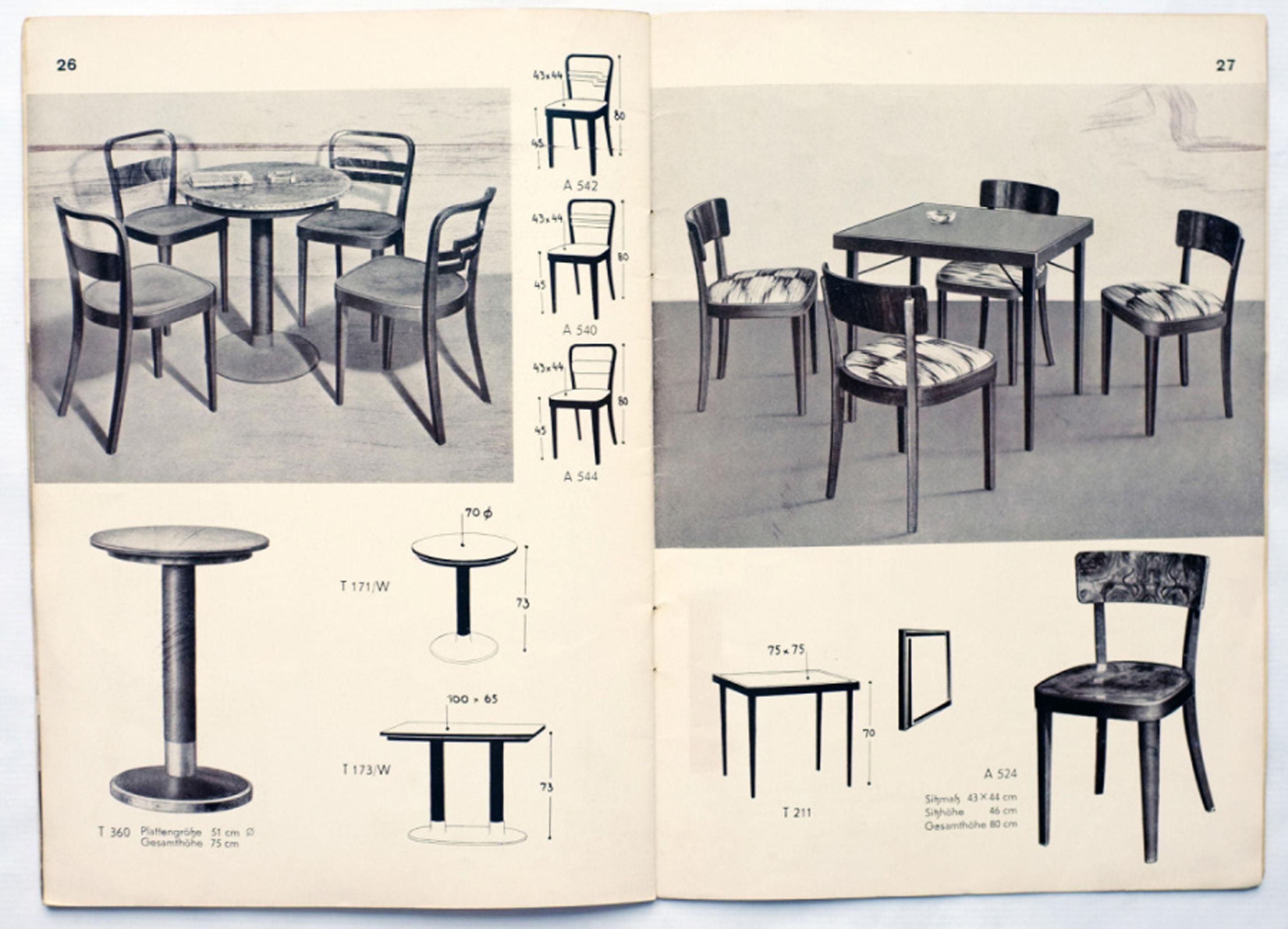 Silla de comedor de 1930 Modelo A 524 3/4 de Thonet en venta 9