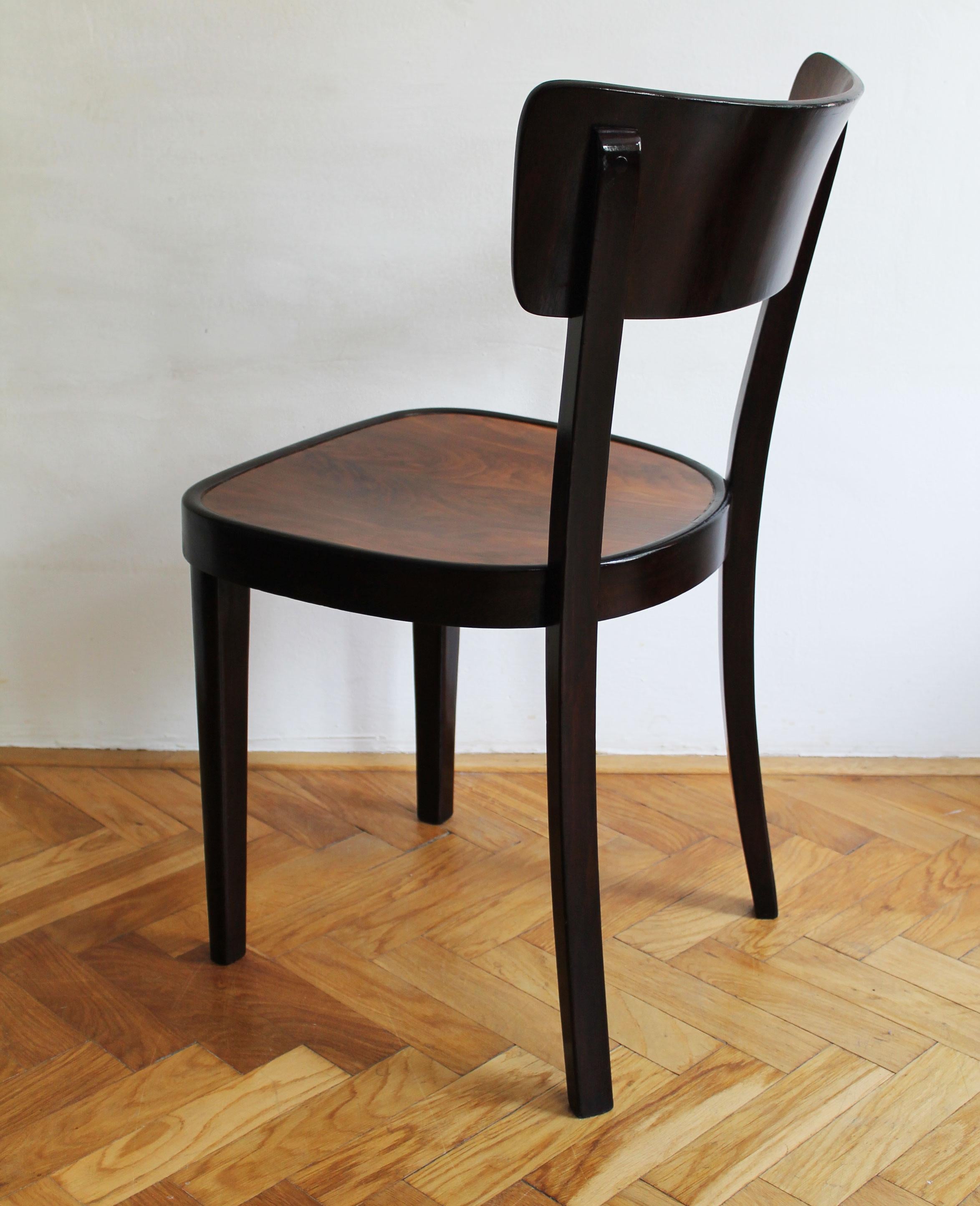 Silla de comedor de 1930 Modelo A 524 3/4 de Thonet Checo en venta
