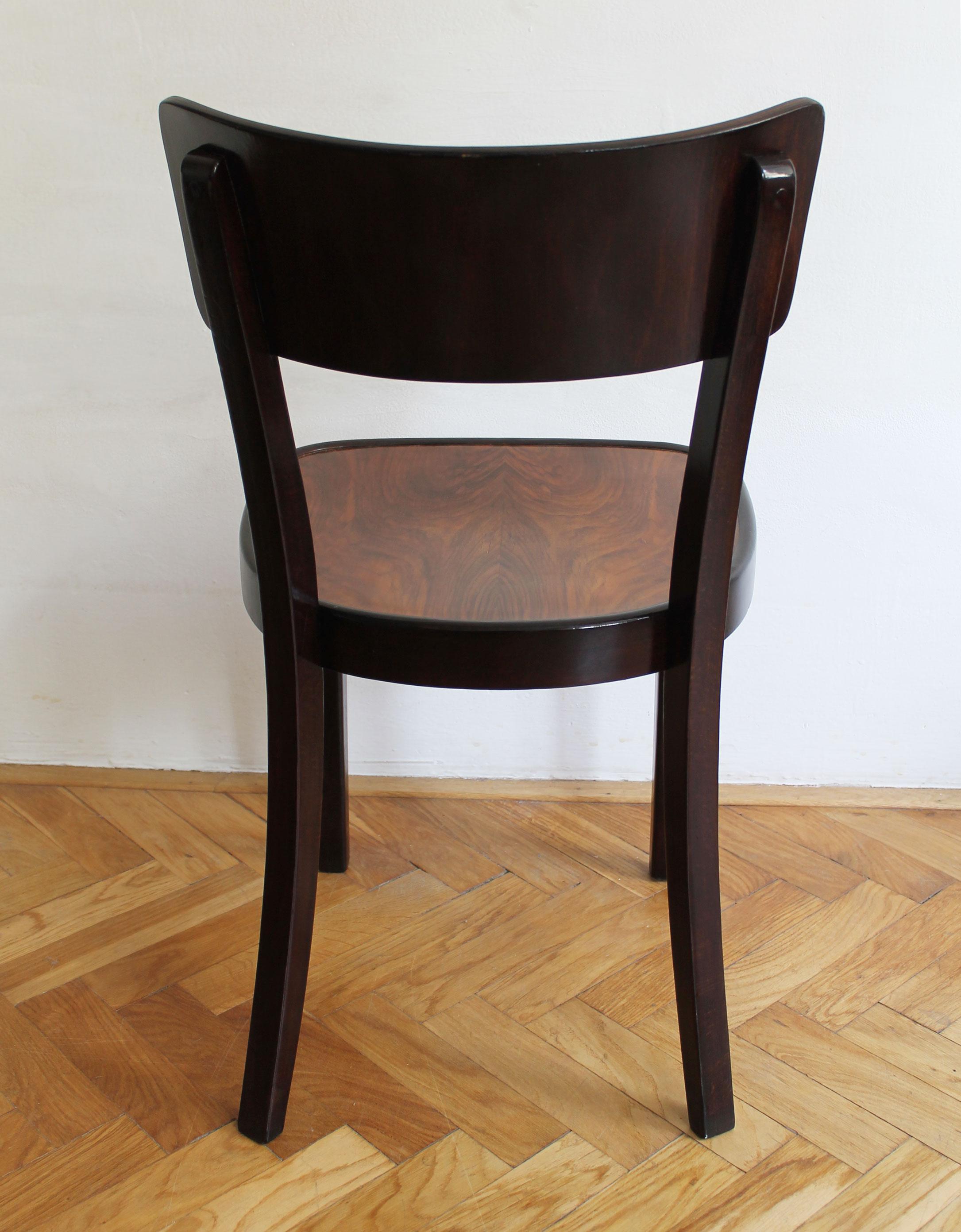 Silla de comedor de 1930 Modelo A 524 3/4 de Thonet Haya en venta