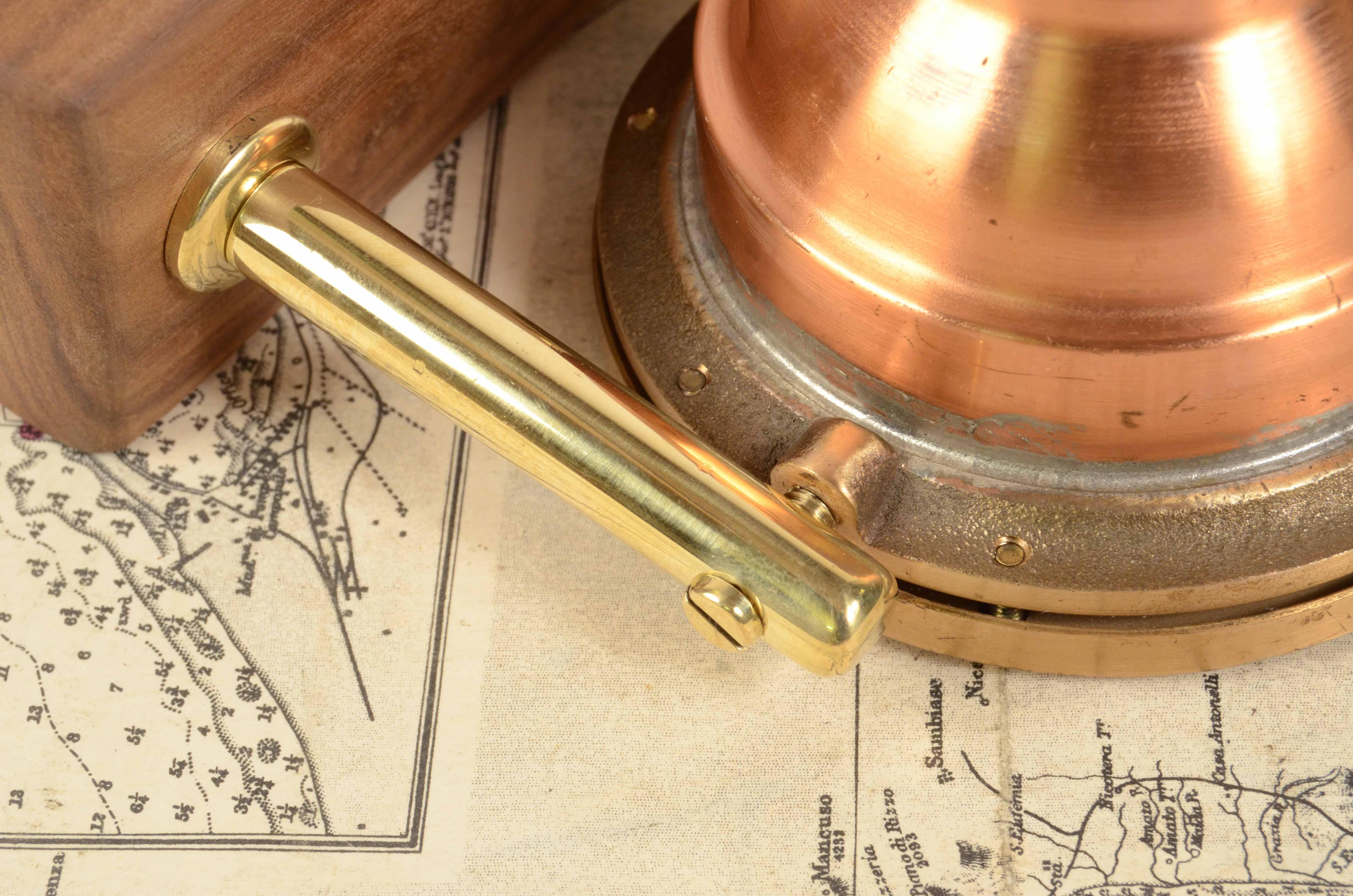 1930s Dirigo Seattle Brass Nautical Compass Antique Marine Navigation Instrument 6
