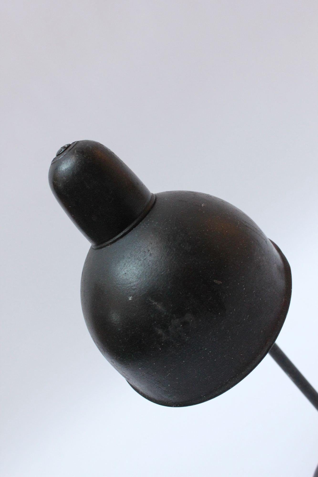 1930s Distressed Bauhaus Table Lamp in the Style of Christian Dell 8