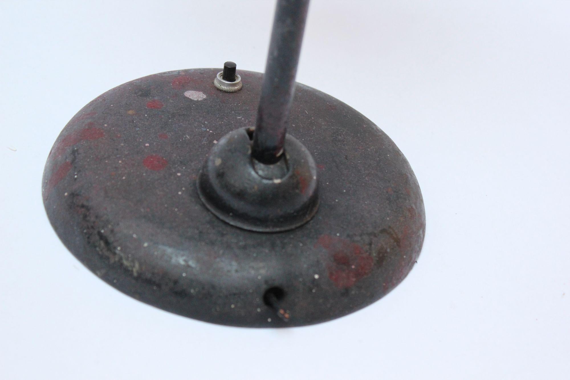 1930s Distressed Bauhaus Table Lamp in the Style of Christian Dell For Sale 13