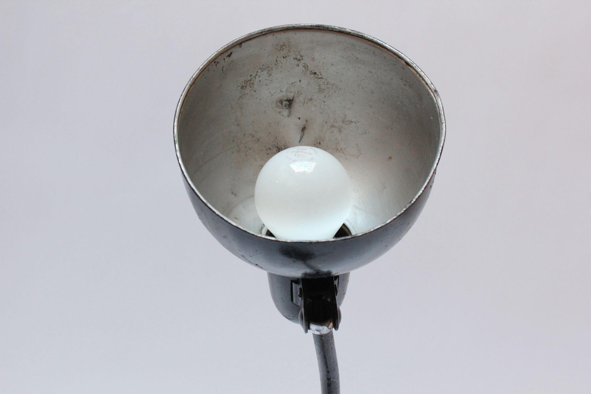 1930s Distressed Bauhaus Table Lamp in the Style of Christian Dell For Sale 3