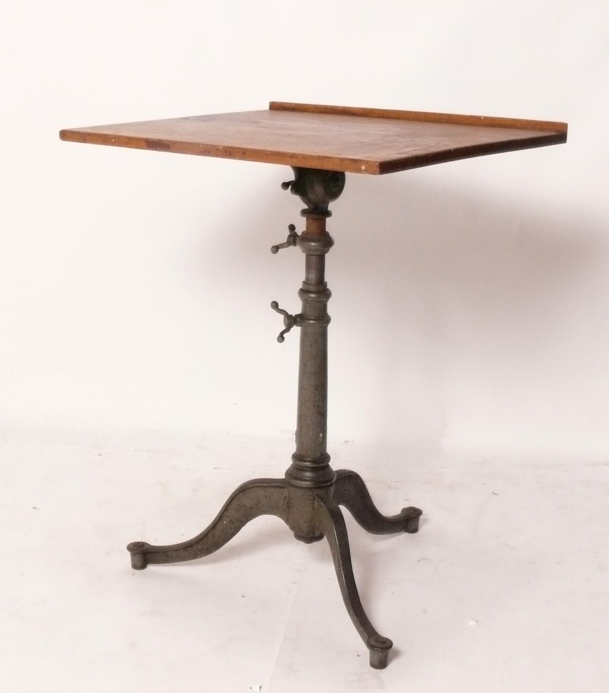 1930s Drafting Table Sculpture Stand or Easel Vintage Industrial Keuffel Esser For Sale 3