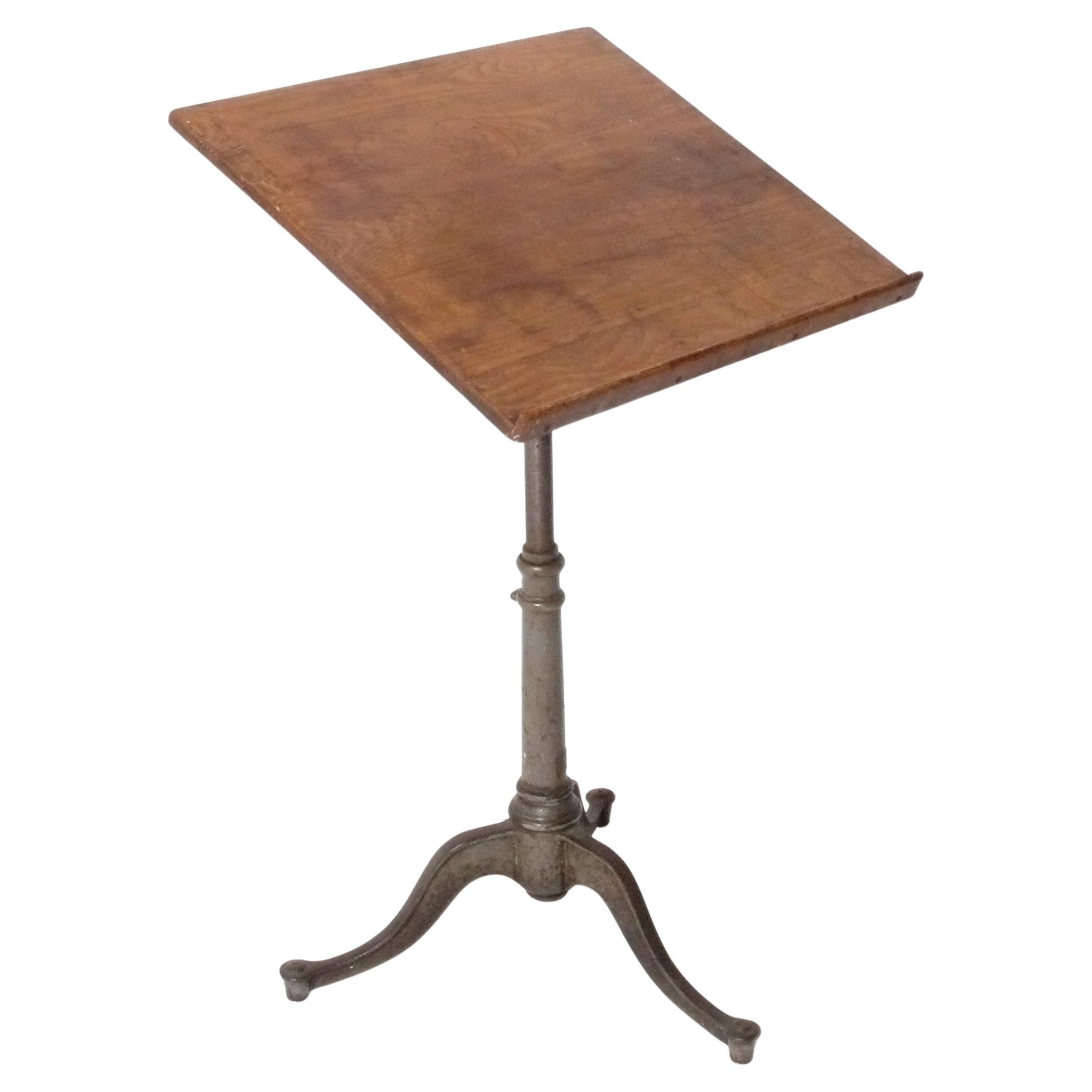 1930s Drafting Table Sculpture Stand or Easel Vintage Industrial Keuffel Esser For Sale