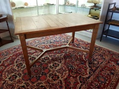1930s Dutch Art Deco Dining Table with Inlaid Decorations