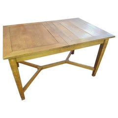 1930s Dutch Art Deco Dining Table with Inlaid Decorations
