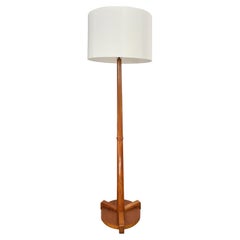 Lampada da terra in Oak Deco olandese del 1930
