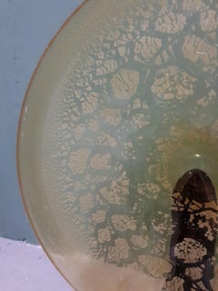 1930s Dutch Designed Leerdam Copier Tin Crackle Dish