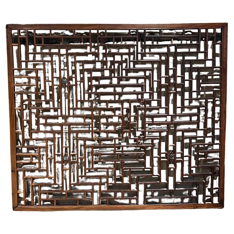 1930s Early Chinese Wood Screen Asian Wall Art