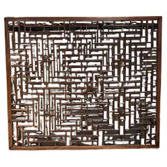 1930s Early Chinese Wood Screen Asian Wall Art