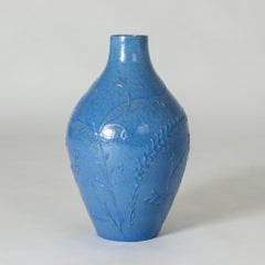 1930s Earthenware Floor Vase from Nittsjö