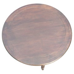 Table centrale ou table à thé édouardienne en noyer des années 1930