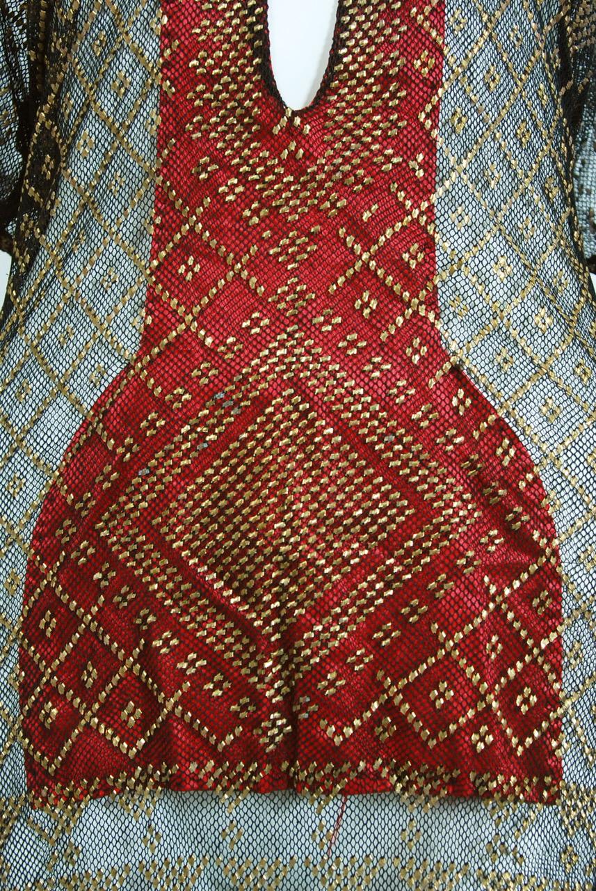 egyptian net dress
