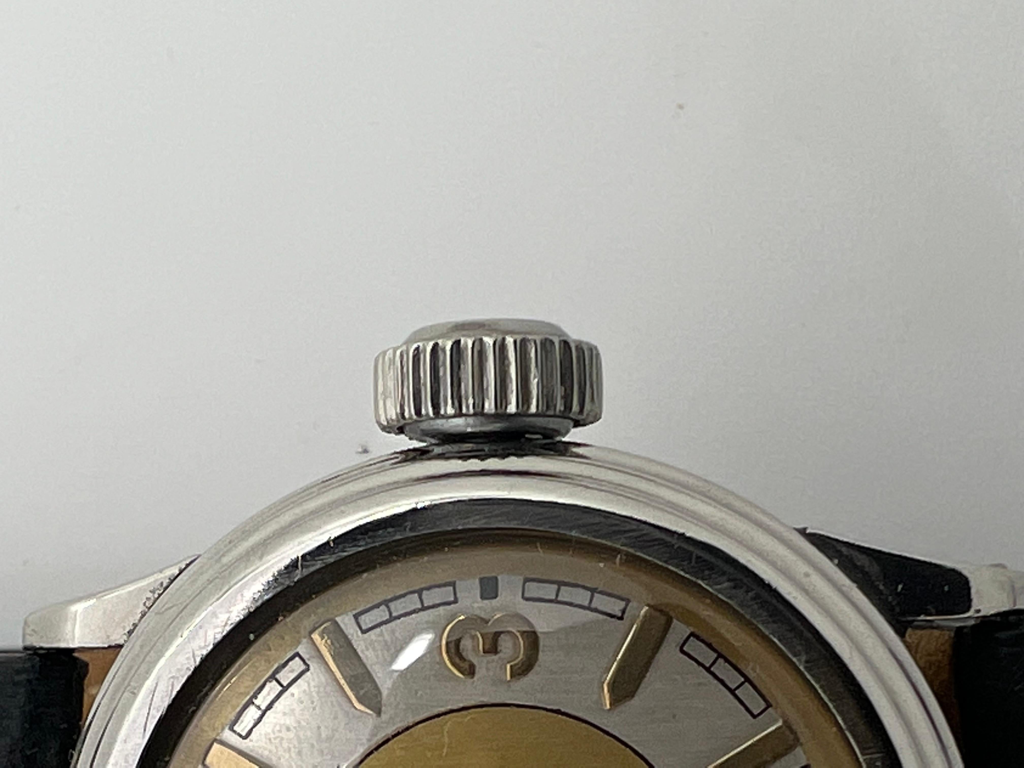 1930's Elgin Sports Watch 15 Jewel Stainless Case, Stunning Dial For Sale 2