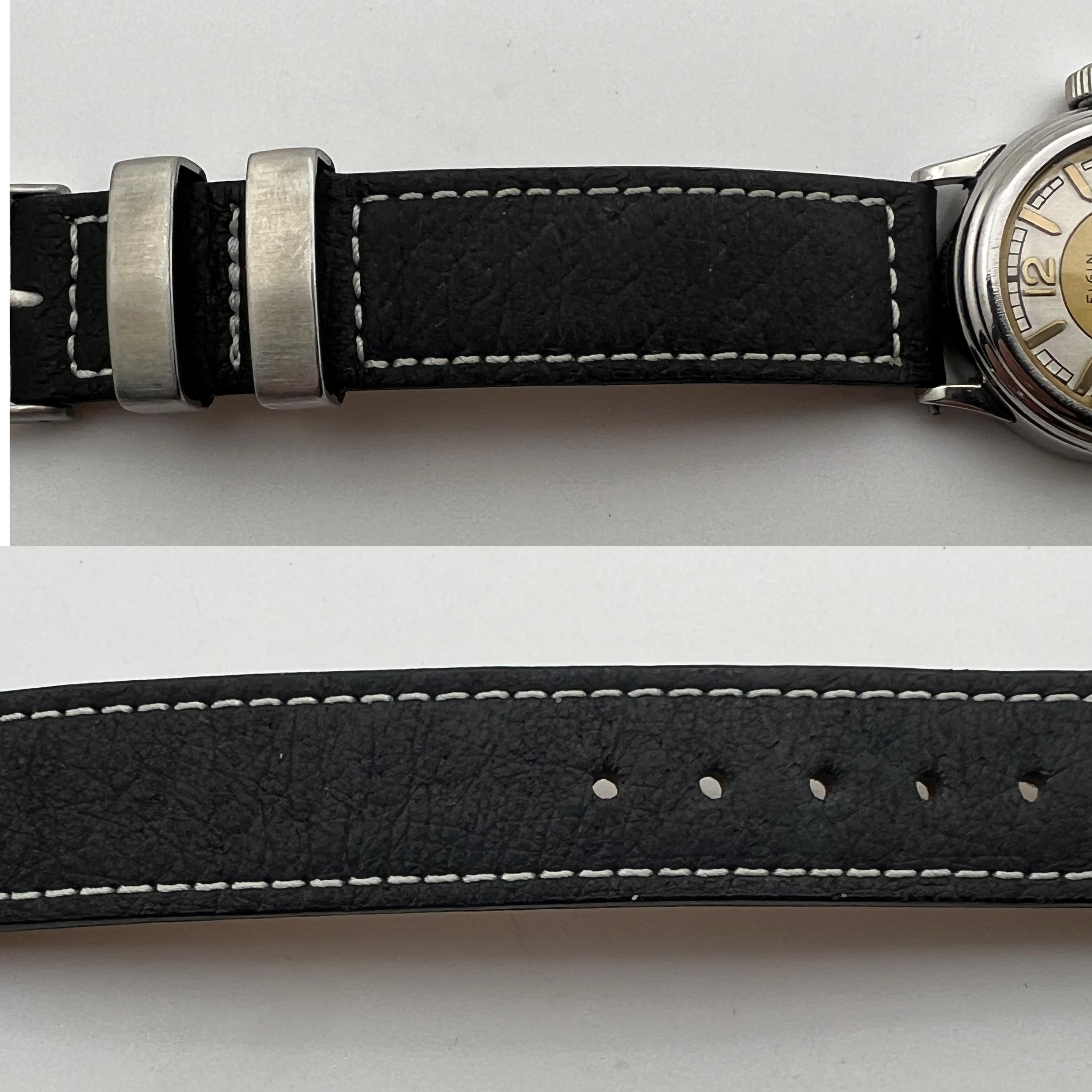 Women's or Men's 1930's Elgin Sports Watch 15 Jewel Stainless Case, Stunning Dial For Sale