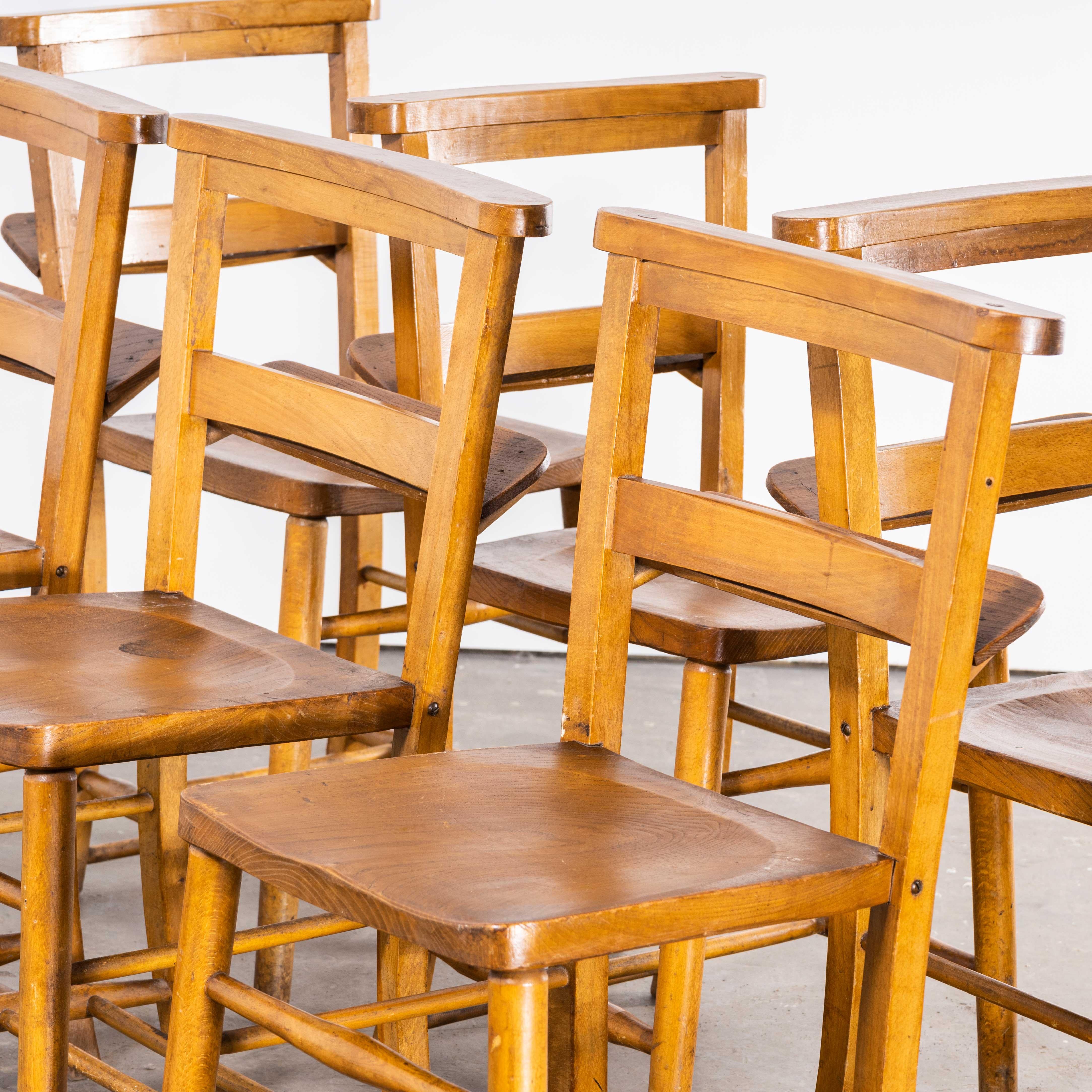 Sedia da pranzo Church Elm del 1930, set di sei pezzi in vendita 3