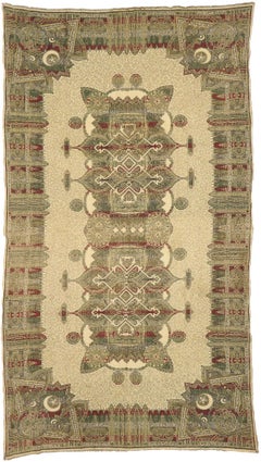 Gesticktes spanisches Textil aus Granada aus den 1930er Jahren