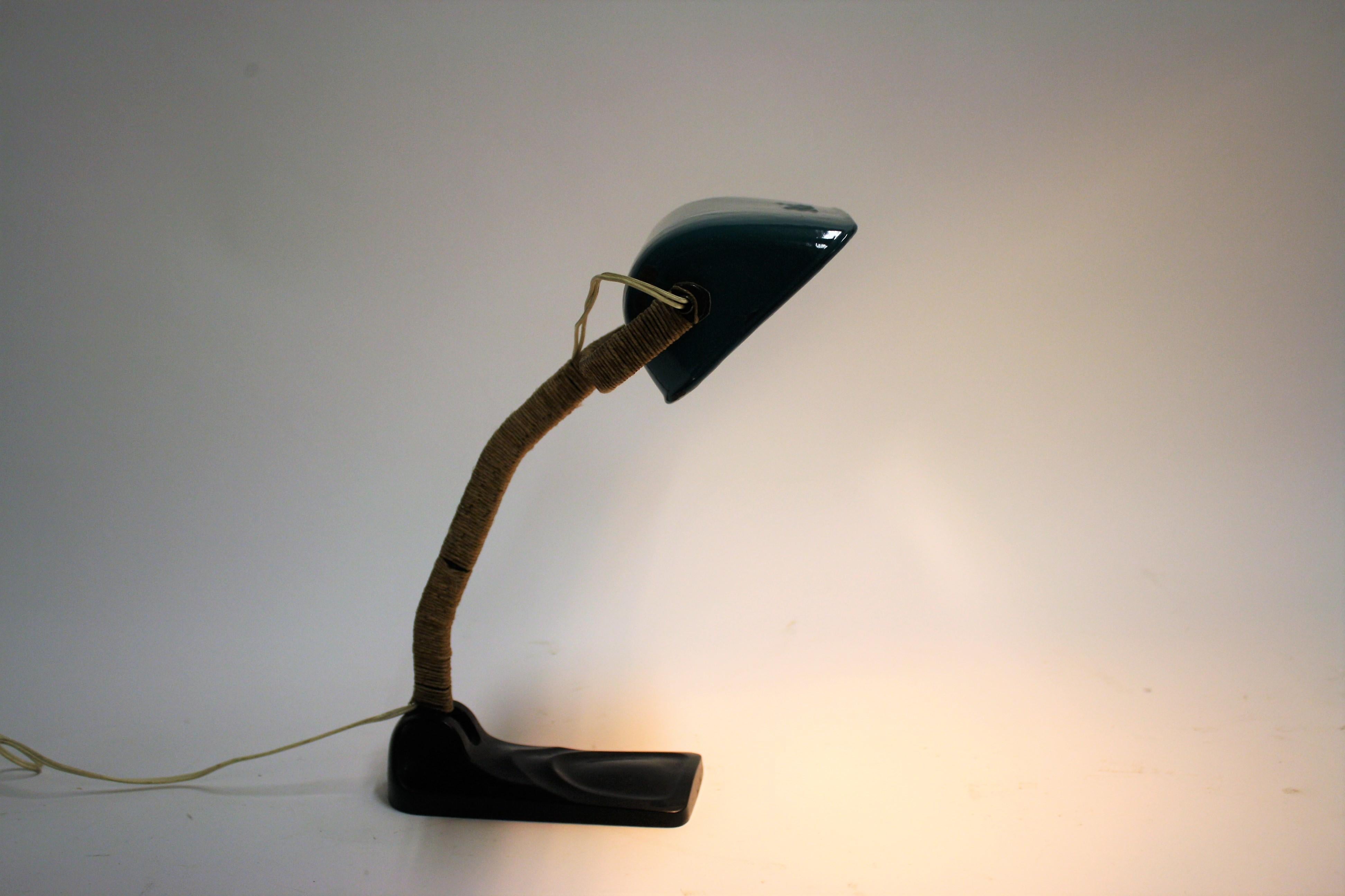 1930s Enamel Desk Lamp by Erpe Belgium 1