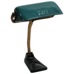 1930s Enamel Desk Lamp by Erpe Belgium