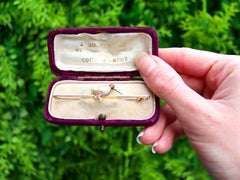 1930s Enamel, Gold and Platinum Snipe Brooch
