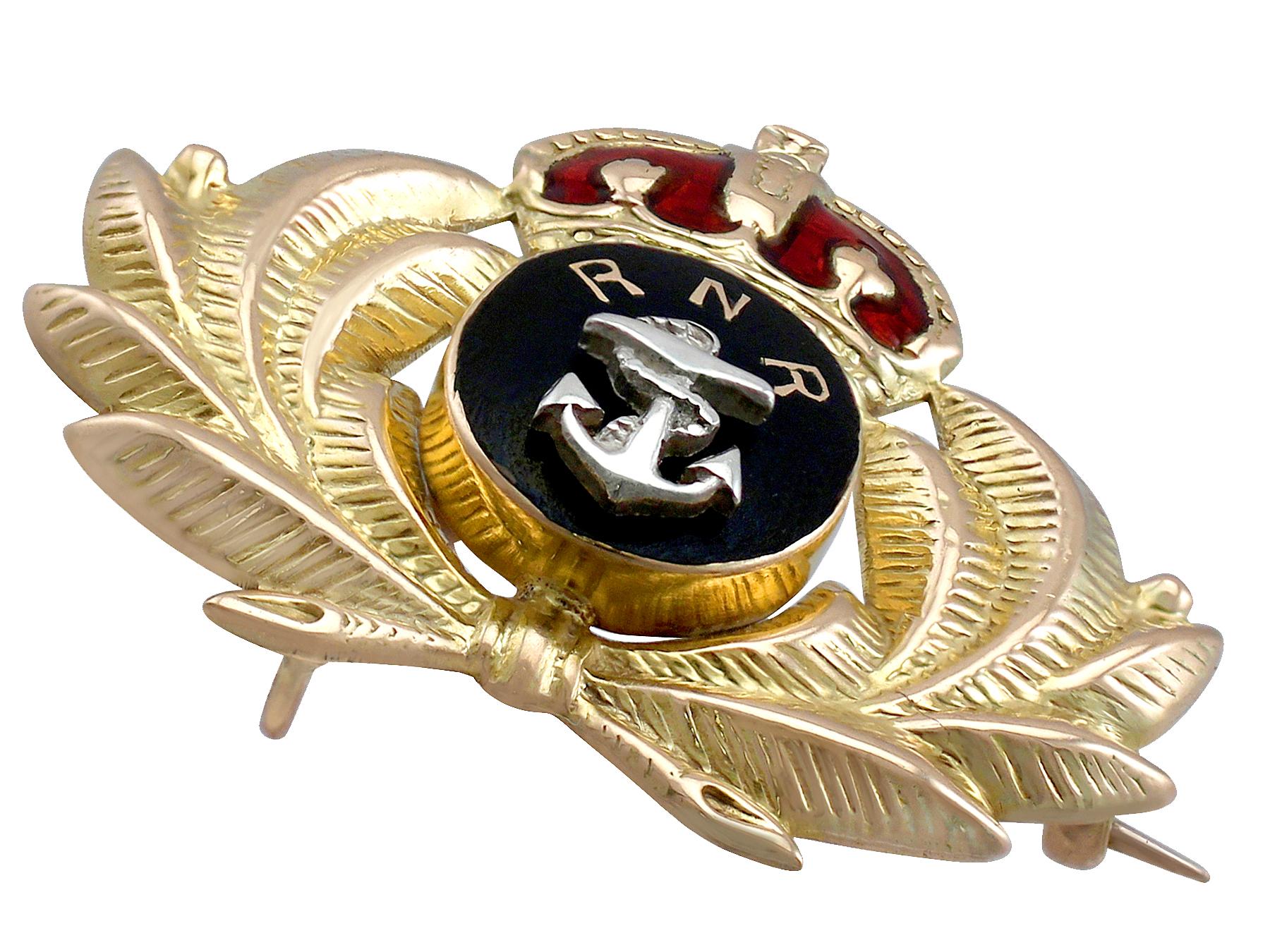 royal navy brooch