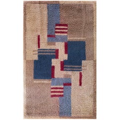 Vintage 1930s English Art Deco Carpet ( 3' x 4'10" - 92 x 148 )