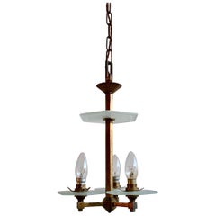 1930s English Art Deco Chandelier