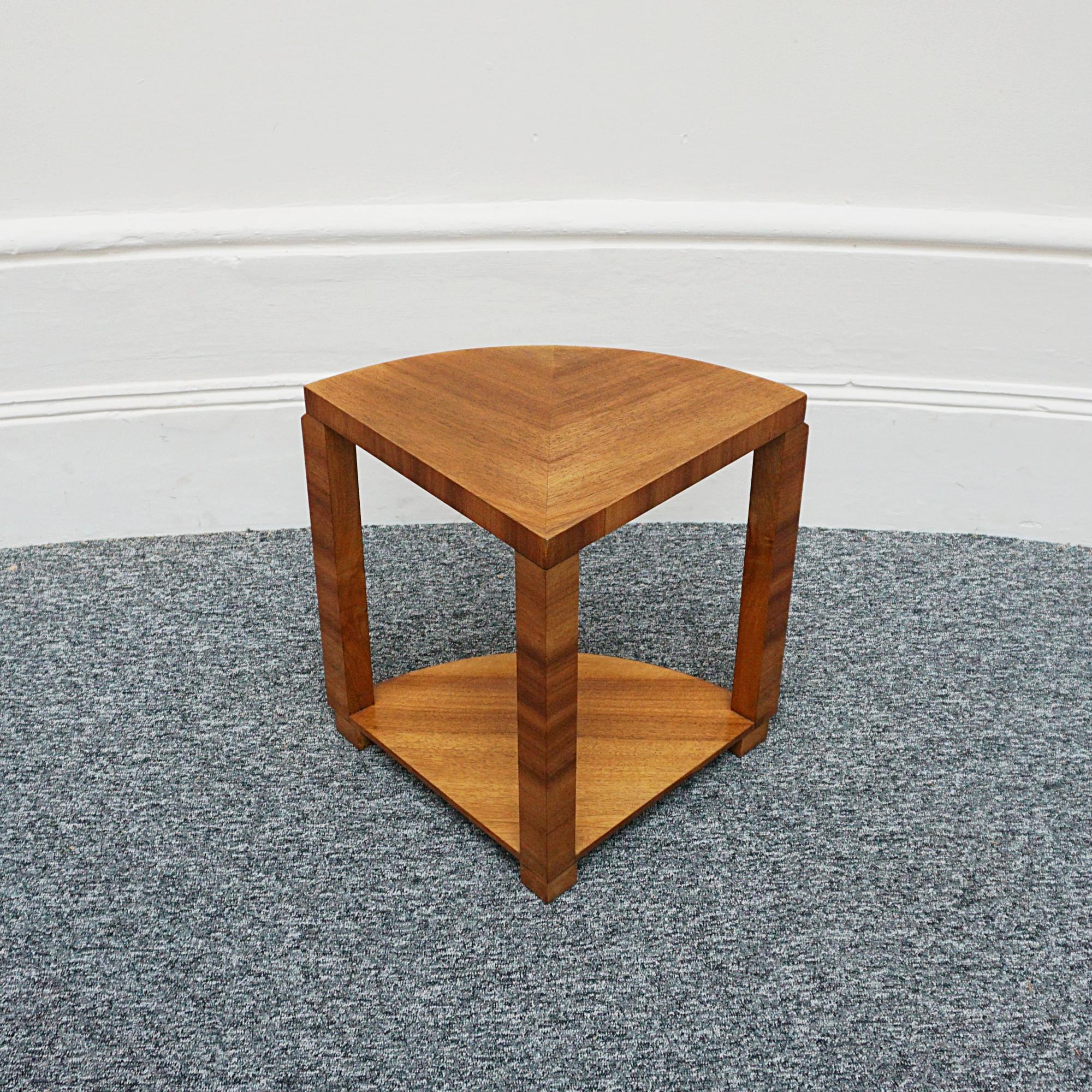 1930's English Art Deco Walnut Nest of Tables  For Sale 6