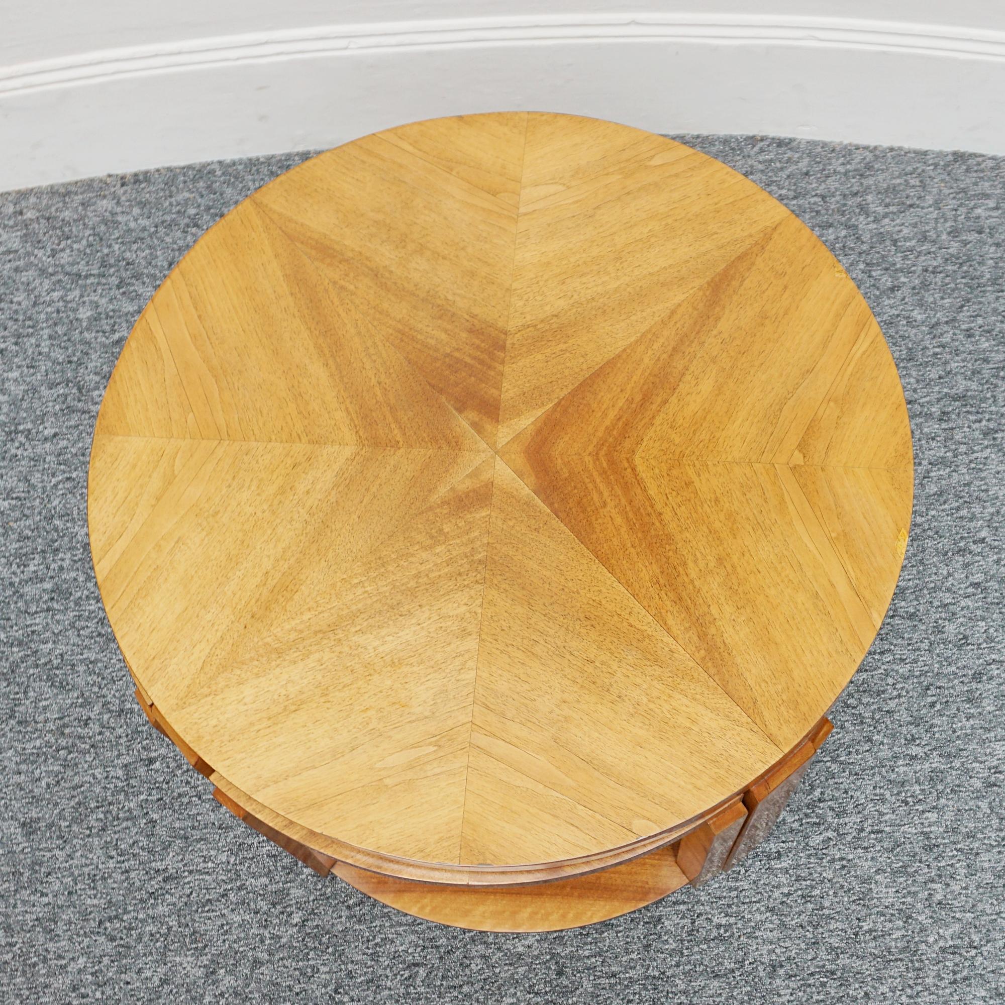 1930's English Art Deco Walnut Nest of Tables  For Sale 12