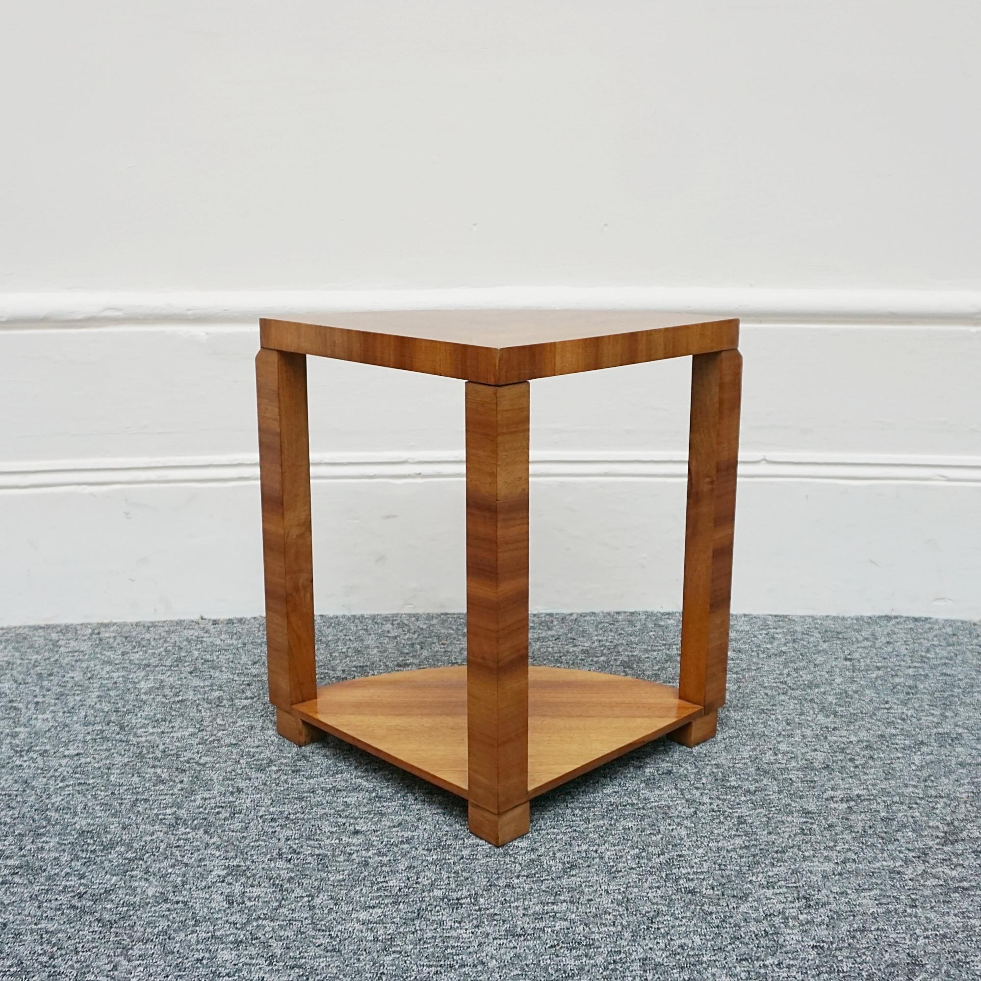 1930's English Art Deco Walnut Nest of Tables  For Sale 5