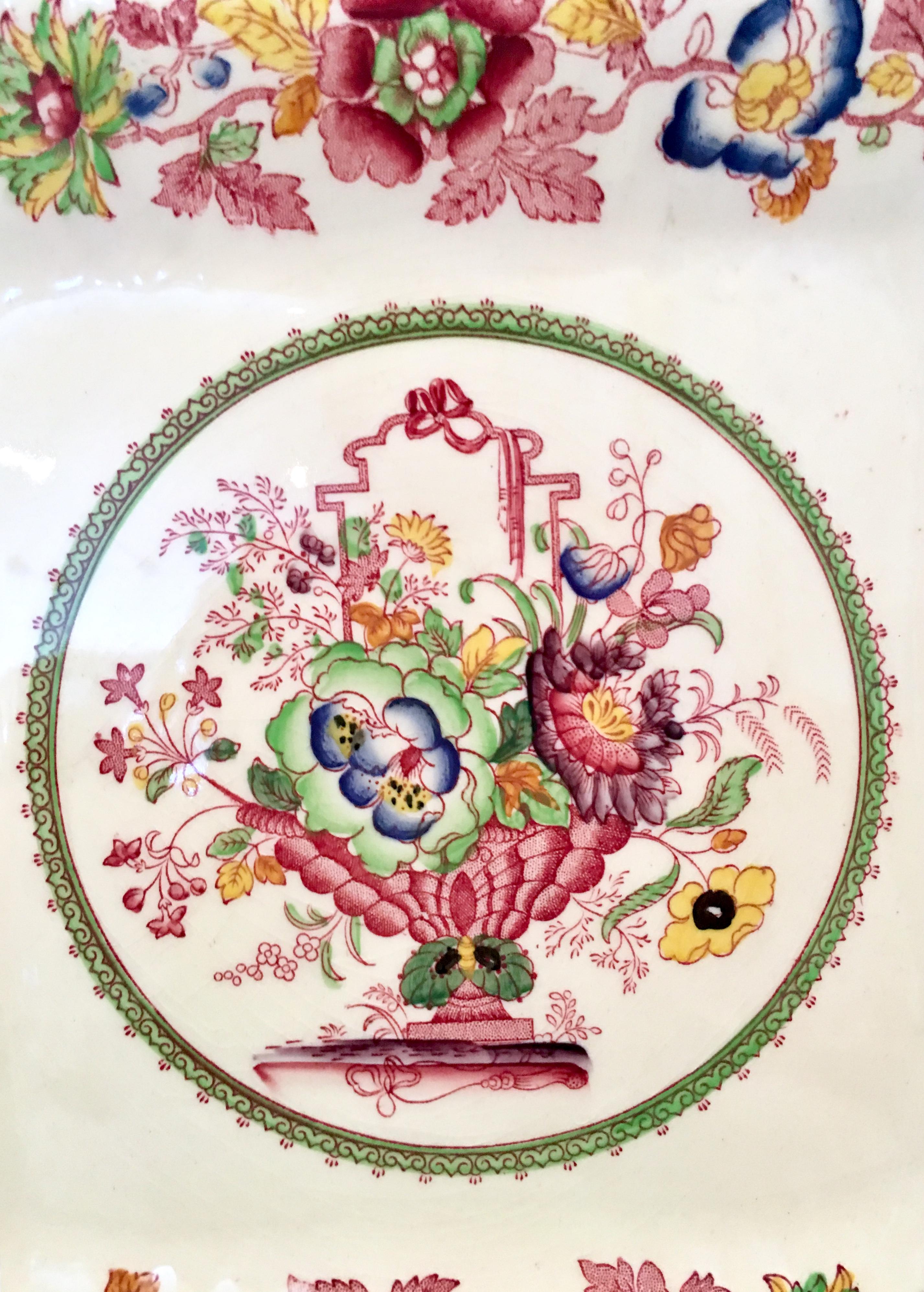 20th Century 1930s English Ironstone China Cake Platter 
