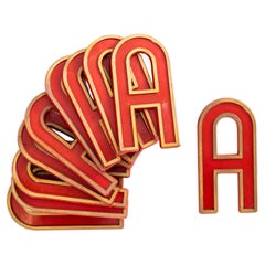 Vintage 1930's English Marquee Cinema Letter - A