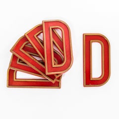 1930's English Marquee Cinema Letter - D