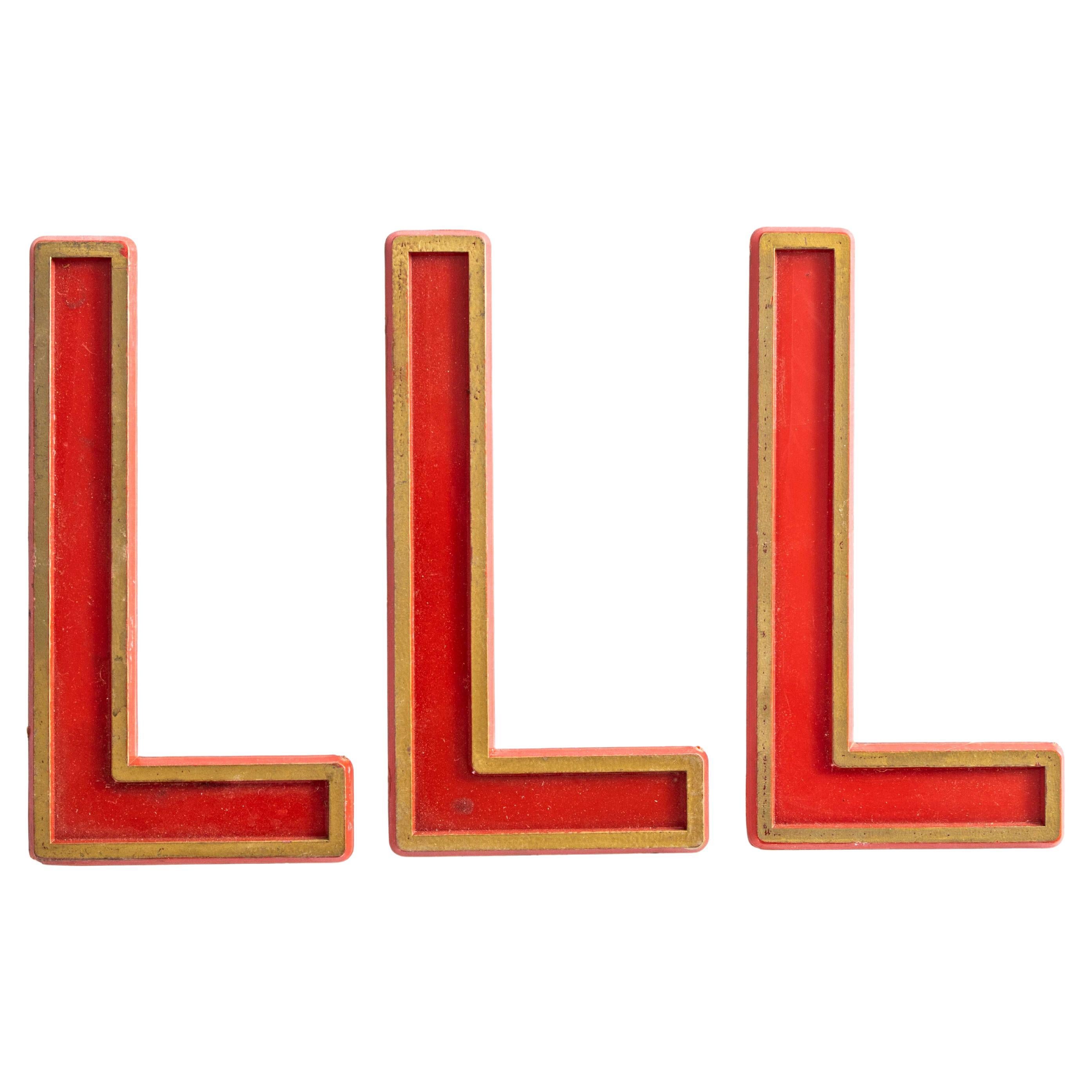 1930's English Marquee Cinema Letter - L