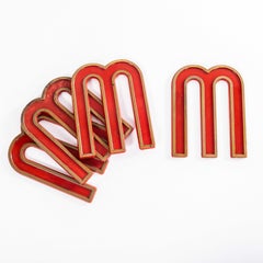 1930's English Marquee Cinema Letter - M