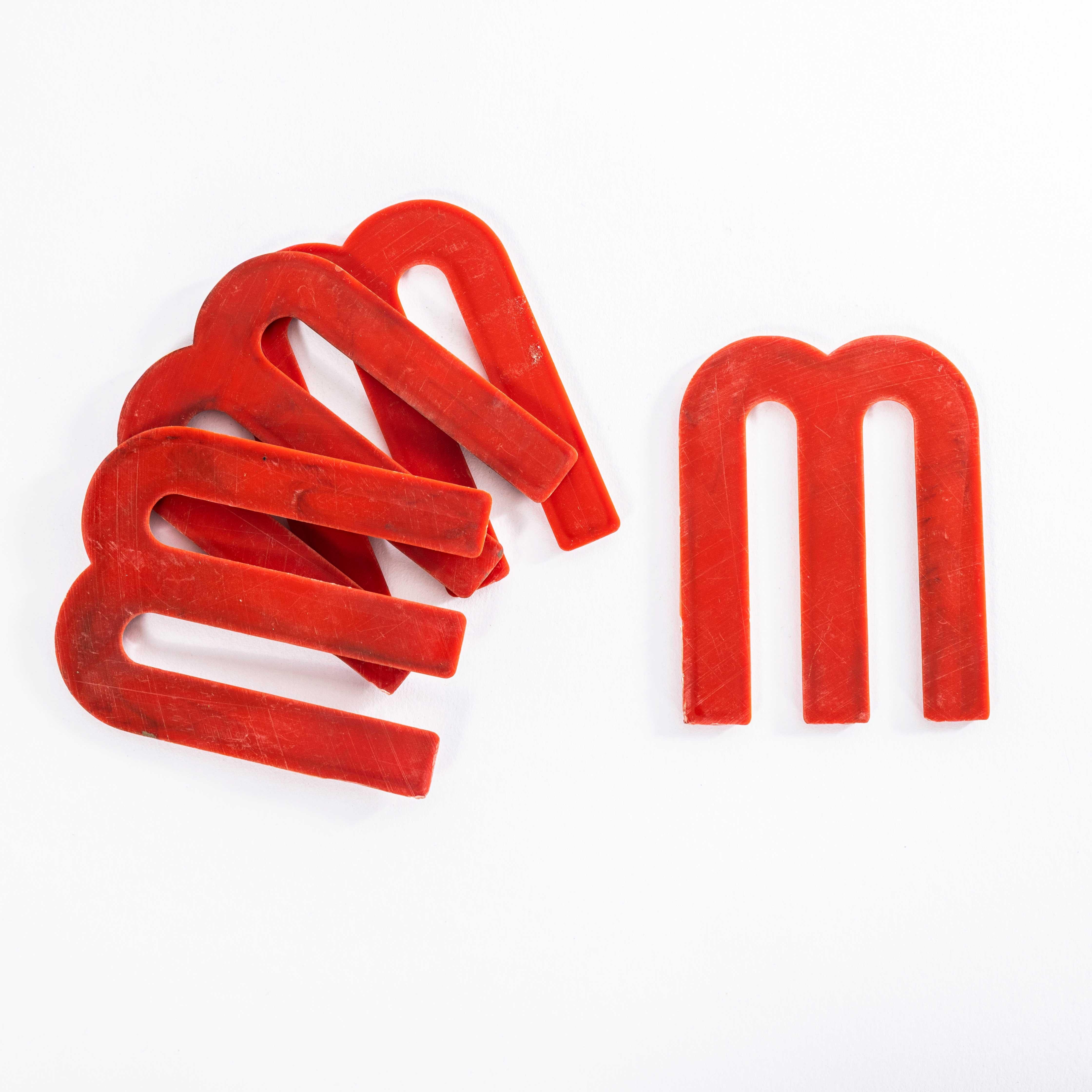 1930's English Marquee Cinema Letter - M In Good Condition For Sale In Hook, Hampshire